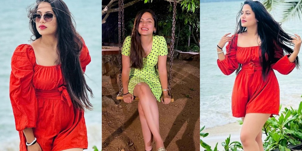 பீச்ல நனைந்து போன உடையில் கிளுகிளு போஸ் கொடுத்த மதுமிதா!